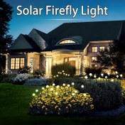 Resim 6-4 adet 40/60 LED Güneş Bahçe Lambaları, Güneş Alevi Lambaları, Sallanan Lambalar, Avlular, Teraslar, Yollar ve Çimler için Bahçe Süslemesi için Uygun. Sıcak Beyaz 