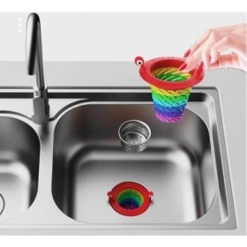 Resim Kademeli Lavabo Süzgeci, Renkli Lavabo, Evye Süzgeci Gider Koruyucu 
