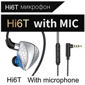 Resim Qkz Hi6t Dinamik Kablolu Kulaklık Hifi Bas 3.5 MM Kulaklık Hd Mikrofon Ile Eller Serbest Arama Gürültü Önleyici Kulaklık 