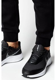 Resim Nike Quest 3 Shield Walk Run Shoes Water Rpll. Reflektörlü Yürüyüş Koşu Ayakkabısı Siyah Siyah 