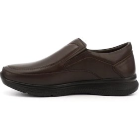 Resim Gönderi(r) Erkek Koyu Kahve Hakiki Deri Comfort Ayakkabı 