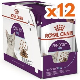 Resim Royal Canin Sensory Feel Pouch Yaş Kedi Maması 85 Gr - BOX - x 12 Adet 