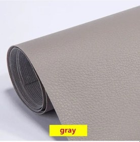 Resim Kendinden Yapışkanlı Deri Döşeme Araba Koltuğu Kanepe Sandalye 300x50 Cm Siyah Gray 300x50cm 