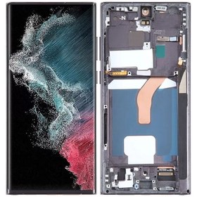 Resim Samsung Galaxy Uyumlu S22 Ultra S908e Lcd Ekran Dokunmatik Kasalı 