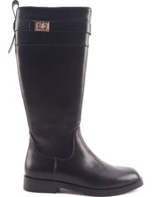 Resim Nine West VARE 4PR Siyah Kadın Düz Çizme 