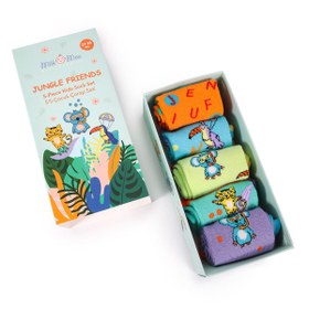 Resim Çocuk 5'li Çorap Jungle Friends Beden 27-30 