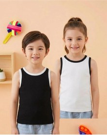 Resim Riowela Çocuk Bisiklet Yaka Pamuklu Ribanalı Basic Atlet 