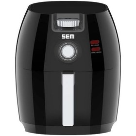 Resim SEM Beyaz Aircook Yağsız Kızartma Sıcak Hava Fritöz - Airfryer Sc300 5 Lt 1650 Watt 