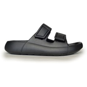 Resim Oregon Shoes Feelup Comfort Taban Eva Erkek Plaj Havuz Deniz Günlük Cırtlı Terlik Siyah 