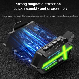 Resim Aesco BT26 Motosiklet Kask Kulaklık Bluetooth Rgb Işıklı 2 Eşleşme Özellikli 1000 Mah Intercom - Lisinya 