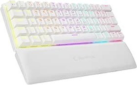 Resim Rampage ALLY K11 Beyaz Rainbow Q Bilek Destekli Blue Switch Gaming Oyuncu Klavye 