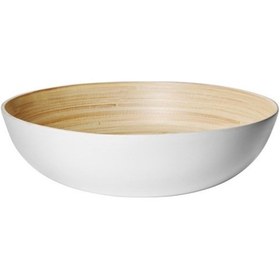Resim 30 CM Servis Kasesi Ikea Bambu-Beyaz Renk Meridyendukkan Yuvarla 