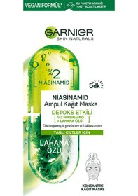 Resim Garnier Niasinamid Etkili Ampul Kağıt Maske 