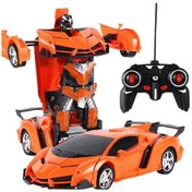 Resim Elektrikli Uzaktan Kumandalı Arabayı Dönüştüren Robot-turuncu 05 