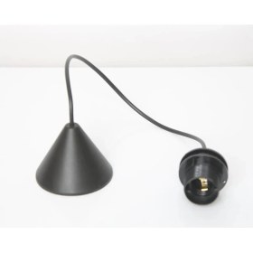 Resim E27 Duy Kablolu Sarkıt Tesisatı Siyah 