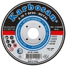 Resim Karbosan 115x2,5x22 Nk Düz Kesici 115mm-karbosan 910020 