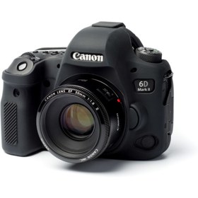 Resim EasyCover Canon 6d Mark2 Iı Silikon Kılıf+ekran Koruyucu (siyah) 