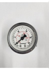 Resim Çap 50 Pano Tip 25 Bar Kuru Manometre - Pakkens 
