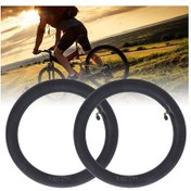 Resim Hombey Bisiklet İç Lastikleri 2 Adet : Butil Kauçuk, Eğik Amerikan Valfi, 14x2.125 Boyutu - Yüksek Hava Geçirimsizliği, Dayanıklı - Yol, Dağ Bisikletleri, İç Lastik Tamiri 