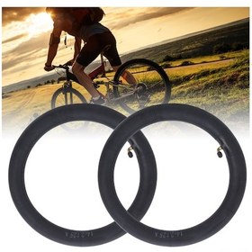 Resim Hombey Bisiklet İç Lastikleri 2 Adet : Butil Kauçuk, Eğik Amerikan Valfi, 14x2.125 Boyutu - Yüksek Hava Geçirimsizliği, Dayanıklı - Yol, Dağ Bisikletleri, İç Lastik Tamiri 