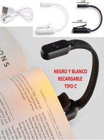 Resim Mıquelrıus Kitap Okuma Lambası led Şarj Edilebilir Siyah 