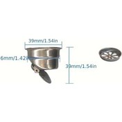 Resim Tongdashop 37-38mm Paslanmaz Çelik Duş Gideri Tıkanıklık Önleyici, Koku Engelli Döner Mekanizmalı 