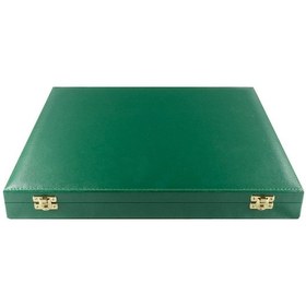 Resim Yeşil Renk Koleksiyonluk 11'li Deri Tesbih Kutusu 