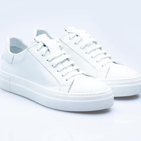 Resim lizshoe Beyaz - Hakiki Deri Kadın Spor Ayakkabı Snl 35222y 