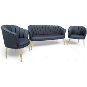 Resim Milano Deri Ofis Koltuk Takımı - 3+1+1 