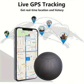 Resim Araba GPS Takip Cihazı, Taşınabilir Gerçek Zamanlı Manyetik GPS İzleme Aleti, Araçlar/Çocuklar/Kamyonlar/İnsanlar için Kapsamlı Küresel Konum Takibi. Aylık Ücret/Ayarlama Gerekmez 
