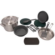 Resim Stanley 10-02479-025 Çelik Kamp Yemek Seti 21 Parça 