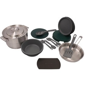 Resim Stanley 10-02479-025 Çelik Kamp Yemek Seti 21 Parça 