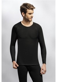 Resim Termal Tek Üst Badi Içlik Siyah 