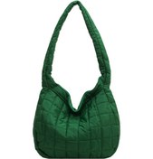 Resim Reedark Retro Şişme Pamuk Kadın Çapraz Çanta - Geniş, Hafif Ve Modaya Uygun Yeşil 