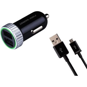 Resim General Mobile Micro Usb Oto-araç Şarj Aleti 2.4a (GENERAL M TR GARANTİLİ) 