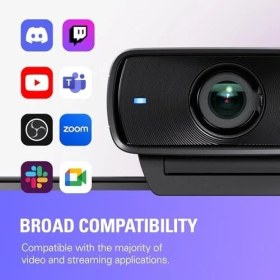 Resim Storemax Facecam MK.2-1080P60 Full Hd Web Kamerası, Ultra Düşük Gecikmeli Akış, Pro Düşük Işık, Gerçeğe Uygun Renkler, Tarzı Uygulama Kontrolü, Hdr, Yakınlaştırma/takımlar Için, Pc/mac 