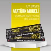 Resim Atatürk Plakalık Yeni Logo, 2 Adet Premium Uv Baskılı Plakalık 