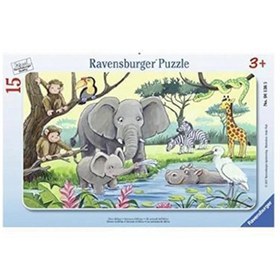 Resim Ravensburger 15 Parça Çerçeveli Puzzle Hayvanlar 061365 