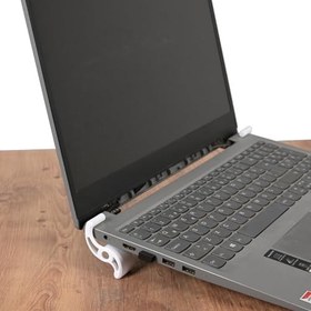 Resim Universal Notebook Macbook Standı Leptop Diz Üstü Bilgisayar Standı Beyaz Renk 