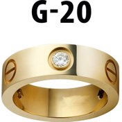 Resim X-Lady Accessories Taşlı Yüzük Gold Renk 20 Numara Çok Renkli 