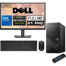 Resim Dell Vostro 3030 mt Intel Core I7 12700 24GB Ddr5 2tb SSD Ubuntu Nvidia GT730-4GB Masaüstü Bilgisayar N3030I7GT730U14 + Zetta USB Bellek 