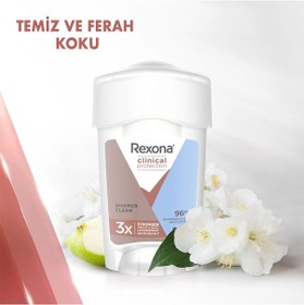 Resim Rexona Clinical Protection Shower Clean Kadın Stick Deodorant 45 ML + Rexona Men Clinical Protection Active Fresh Stick Deodorant 45 ML 