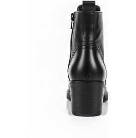 Resim Siyah Kadın Hakiki Deri Topuklu Bot 617.5804 Siyah 