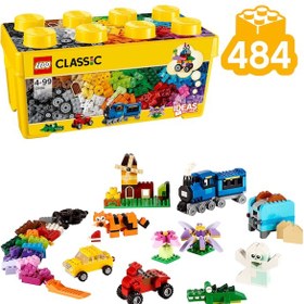 Resim LEGO® Classic Orta Boy Yaratıcı Parçalar Yapım Kutusu 10696 4+ Yaratıcı Oyuncak Yapım Seti - 484 Parça 