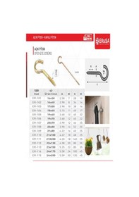 Resim Piton Çengel Kanca Vida 23x150 Mm 25 Adet 25 Adet Dübel Hediyemizdir Diğer 