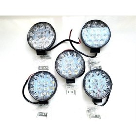 Resim First Led Projektör Off Road Çalışma Sis Lambası 14 Led Yuvarlak Power Led 5 Adet 