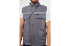 Resim Orange Safety Yelek 7/7 Gabardin %100 Pamuk Kapitoneli Reflektörlü 