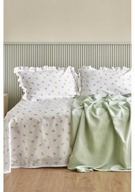 Resim Karaca Home Lidya %100 Pamuk Tek Kişilik Pike Takımı Yeşil 200.22.12.0072 