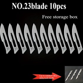 Resim Metal Craft/Art Bıçak Bıçağı ile Oyma Kolu, Plastik Kesme ve Ürün Tamiri için Manuel Araç, Model 23, Sanat Oyma, Cep Telefonu Bakımı, DIY Manuel Araçlar, Günlük Döğüm ve Kesme için Uygun, Uyumlu Bir Koluyla Kullanılabilir 