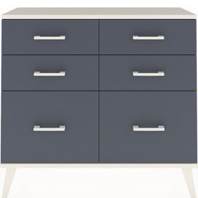 Resim Arges Şifonyer 6 Çekmeceli 88x30x80 Antrasit-aytaşı/antrasit Aytaşı/antrasit 